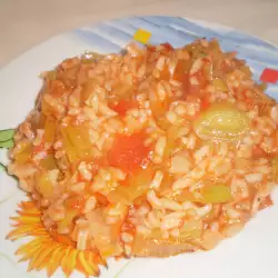 Tomatoes and Rice with Leeks