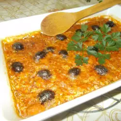 Oven Baked Rice with onions
