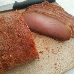 Homemade, Salted, Cured Pork