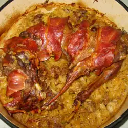 Oven-Baked Rabbit with Pork