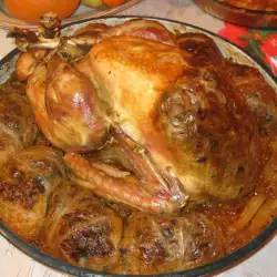 Roasted Turkey with carrots