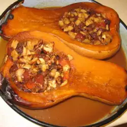 Baked Pumpkin with fruits