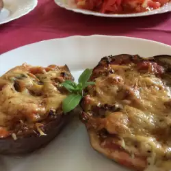 Stuffed Eggplants with cheese