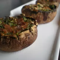 Stuffed Mushrooms with Broccoli and Mozzarella