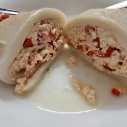 Stuffed Calamari with Egg and Cottage Cheese