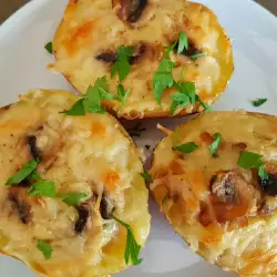 Stuffed Potatoes with butter