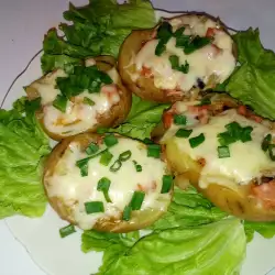 Oven-Baked Potatoes with Sausages