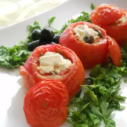 Stuffed Tomato with olives