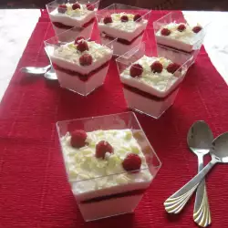 Panna Cotta with Raspberries and White Chocolate