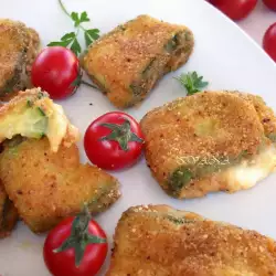 Oven-Baked Breaded Zucchini with Mozzarella