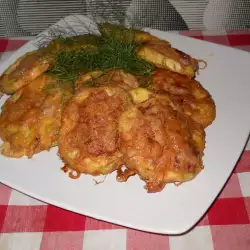 Fried Zucchini with flour