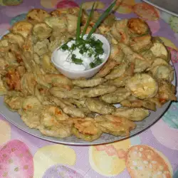 Fried Zucchini with dill