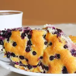 Milk-Based Dessert with Blueberries