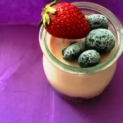 Strawberries and Cream with Blueberries