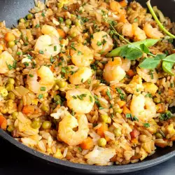 Shrimp with Rice and Eggs