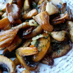 Field Mushrooms with Dill