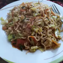 Fried Noodles with onions