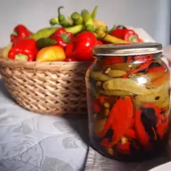 Pan-Fried Hot Peppers with Peppers
