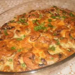 Pork and Mushrooms with Cheese
