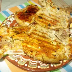 Pork Steaks on a Grill Pan