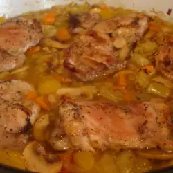 Chicken Steaks with Peppers