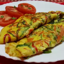 Omelette with cream cheese