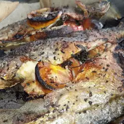 Baked Fish with dried tomatoes