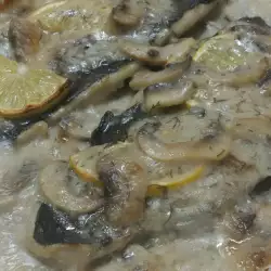 Fish in Sauce with Mushrooms