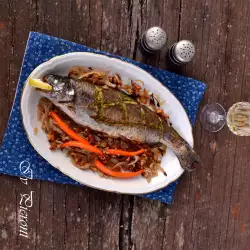 Oven-Baked Trout with Onions