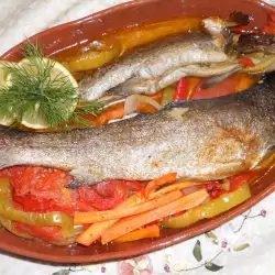 Oven-Baked Trout with Peppers