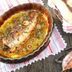 Baked Fish with vegetables