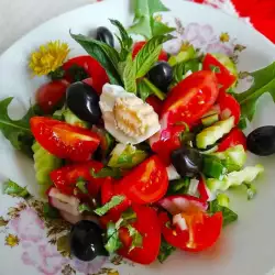 Cucumber Salad with Cherry Tomatoes