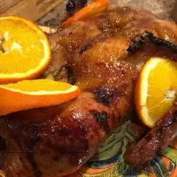 Roasted Duck with oranges