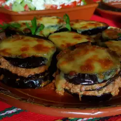 Baked Eggplant with Mince