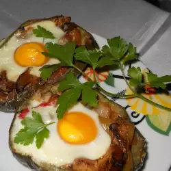 Baked Eggplant with Eggs