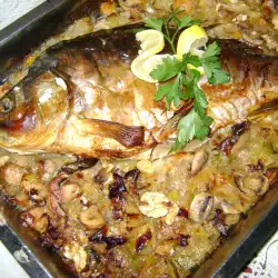 Stuffed Carp with Sauce in the Oven