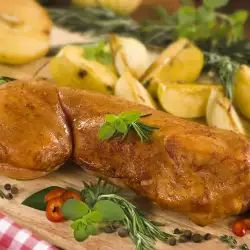 Stuffed Rabbit with Red Wine