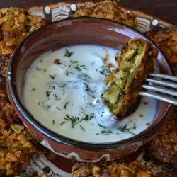 Baked Zucchini Patties with Cornflake Breading