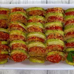 Oven Baked Zucchini with tomatoes