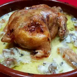 Roast Chicken with cheese