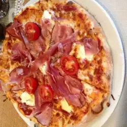 Pizza with Cherry Tomatoes