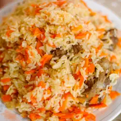 Pilaf with carrots