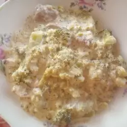 Porridge with cream