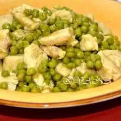 Chicken Breasts with Peas
