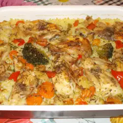 Oven Baked Rice with savory