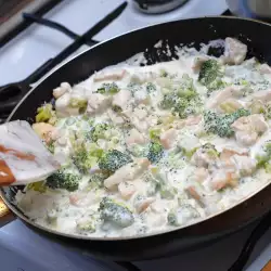 Chicken with Mushrooms and Broccoli