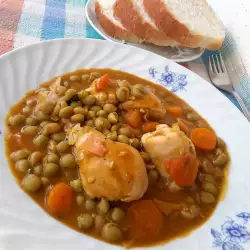 Chicken and Peas with Flour