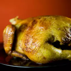 Roast Chicken with processed cheese
