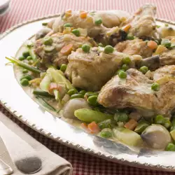 Chicken and Peas with Tomatoes
