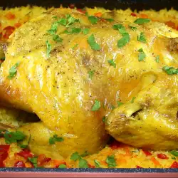 Roast Chicken with broth
